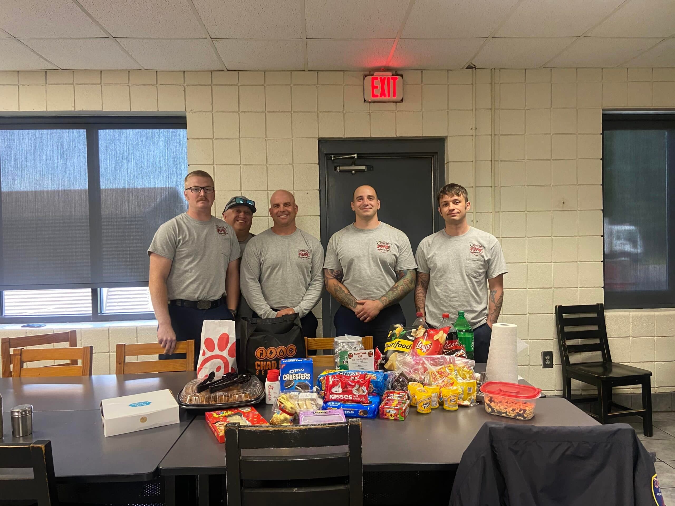 Local firefighters in Concord