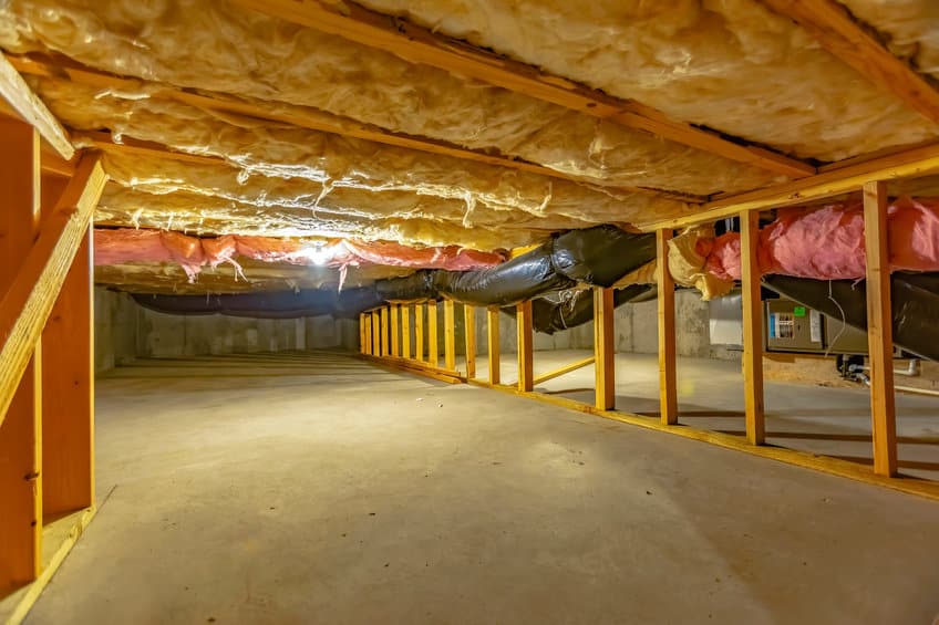 A top quality enclosed crawlspace