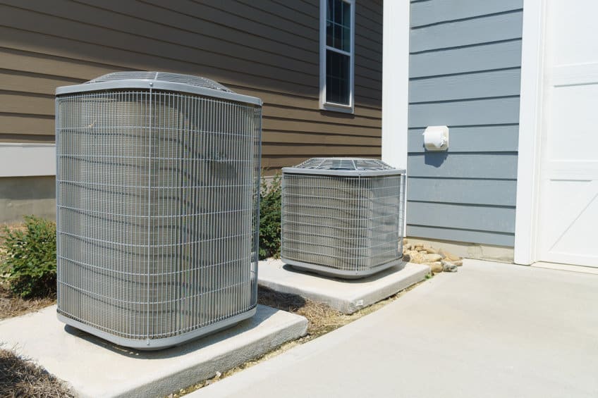 A new AC unit outside a Concord home.