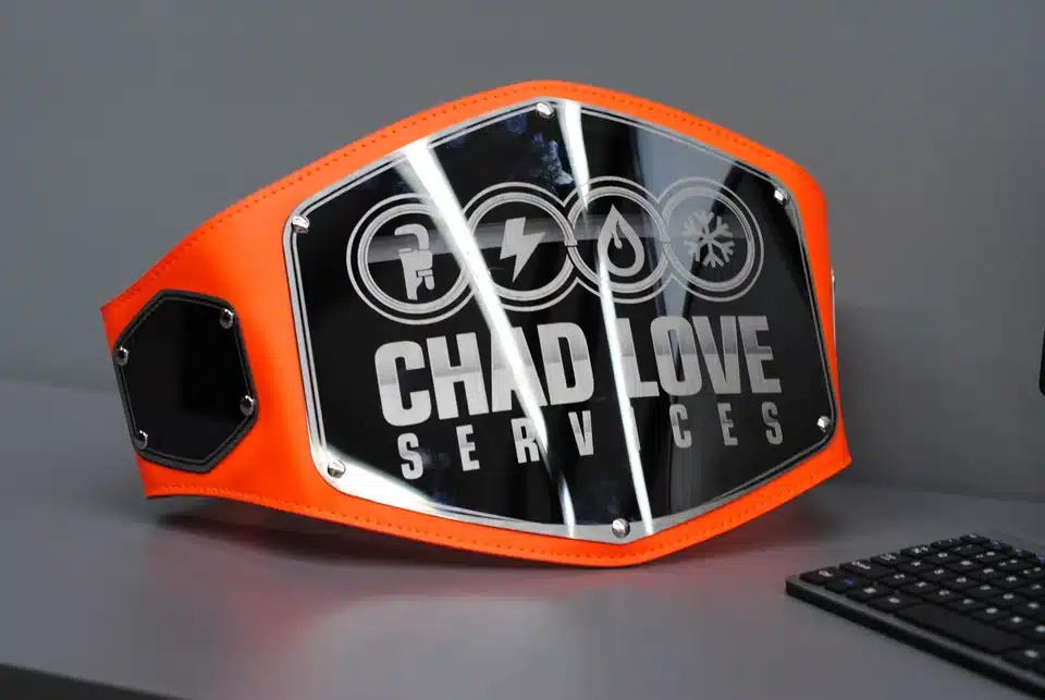 Chad Love wrestling belt
