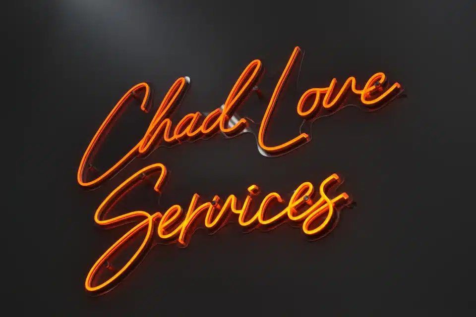 Chad Love neon sign