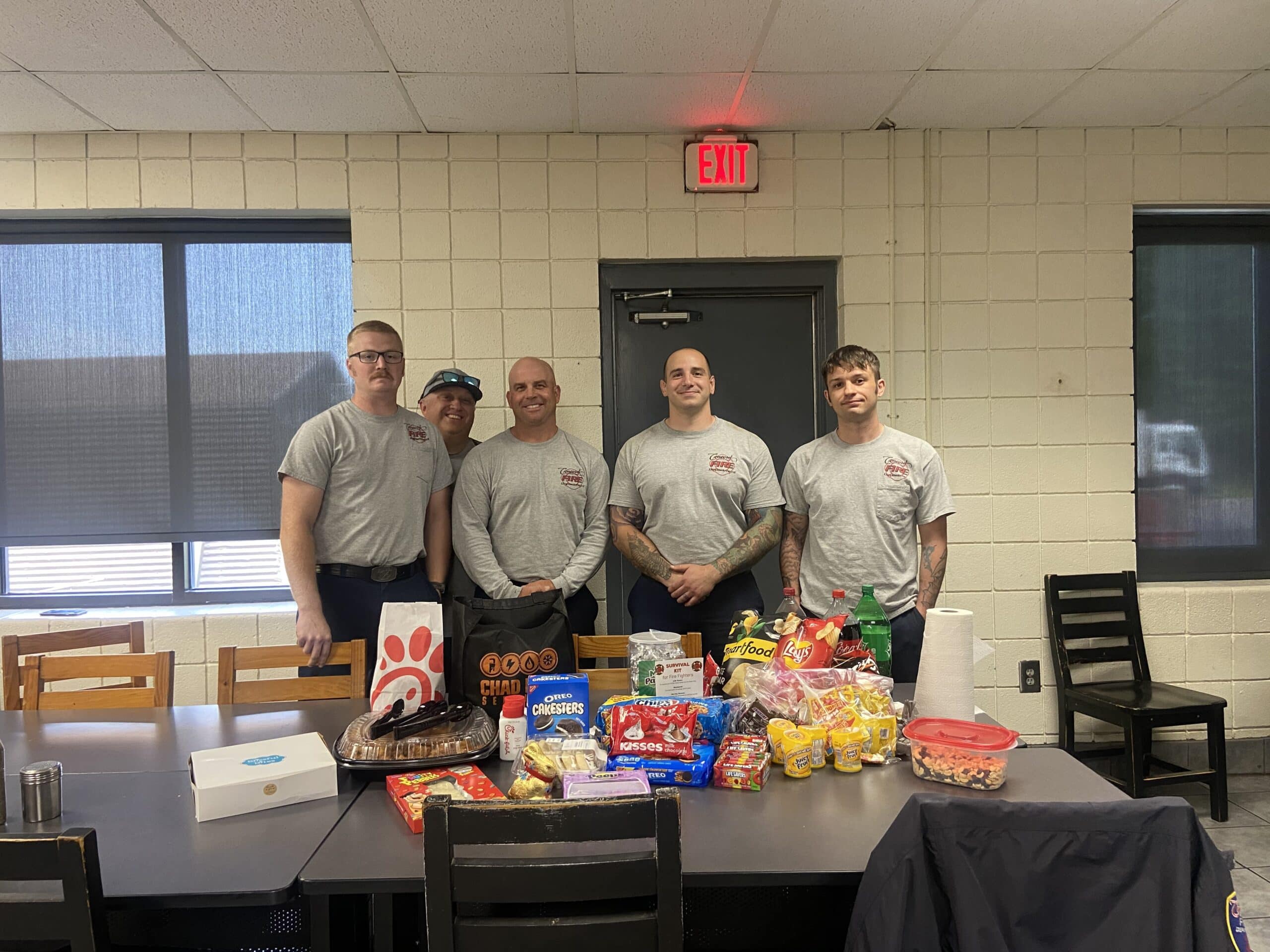 Local firefighters in Concord